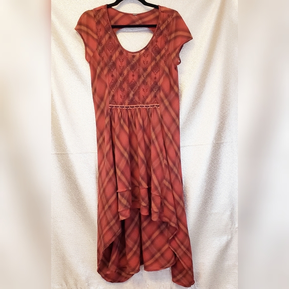 Free People Dresses & Skirts - Free People Rad for Plaid High Low Dress